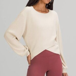 lululemon athletica Cream Crew Neck Sweater